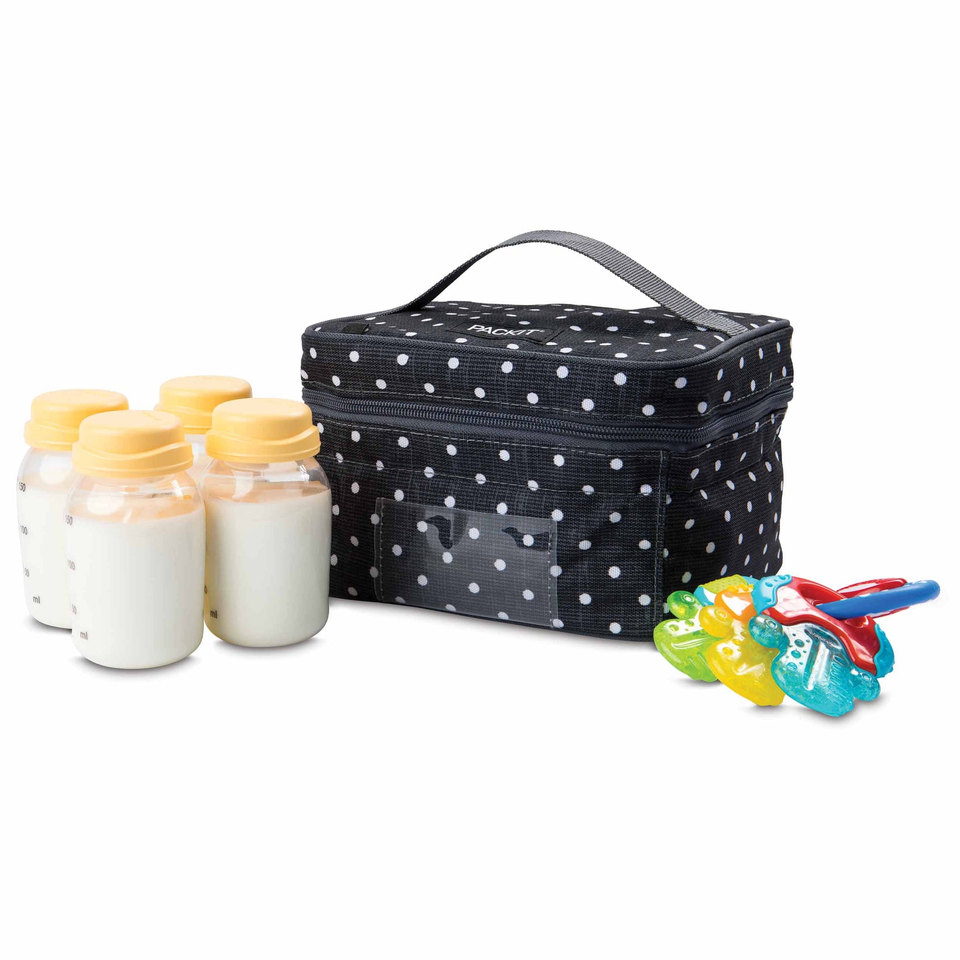 freezable-breastmilk-and-formula-cooler-u1 2023_Breastmilk-Cooler_Polka-Dots_Left_Food-Combo_Lores.jpg