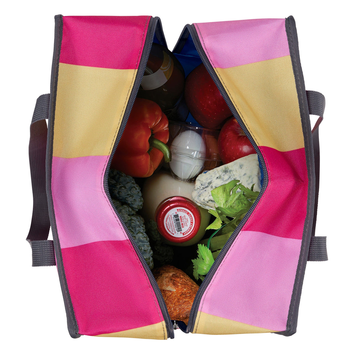 freezable-grocery-tote-w9 Freezable-Grocery-Tote-PinkStripes-Top-Down-Food-Combo-Filled_LORES.jpg