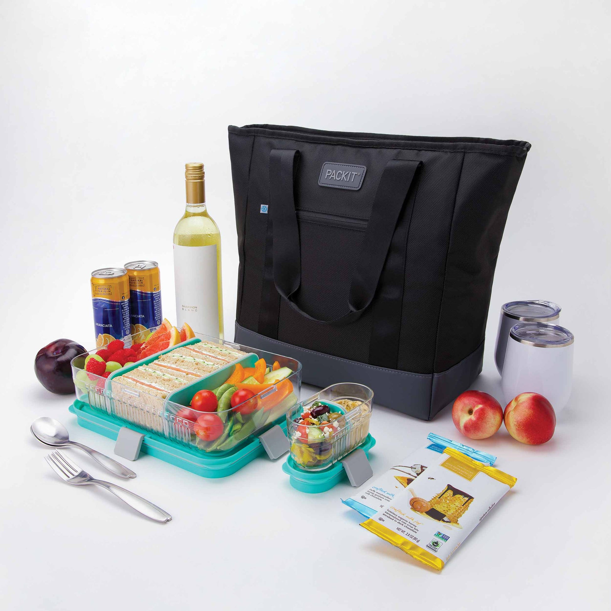 freezable-carry-tote-s7 freezable-carry-tote-black-gray-food-combo-angled.jpg